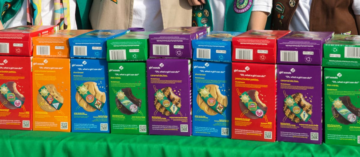 A Girl Scout Sells 300 Boxes of Cookies in 6 Hours Near California Marijuana Shop